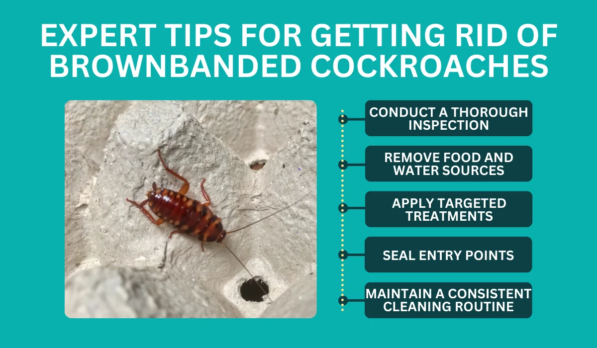 getting rid of brownbanded cockroach