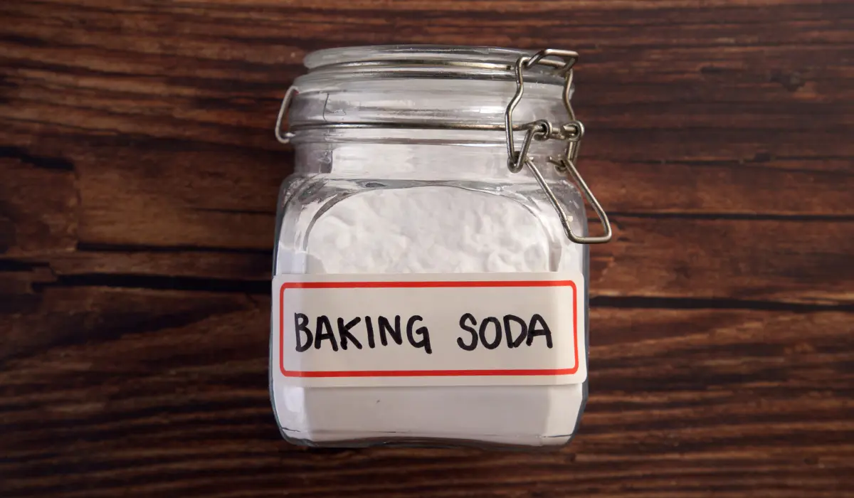 baking soda in a jar