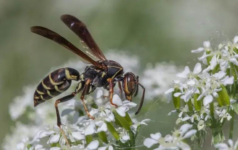 brown paper wasp