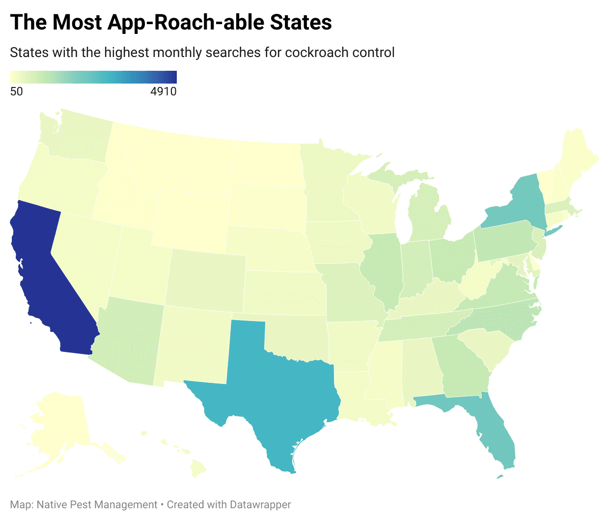 the most app-roach-able states