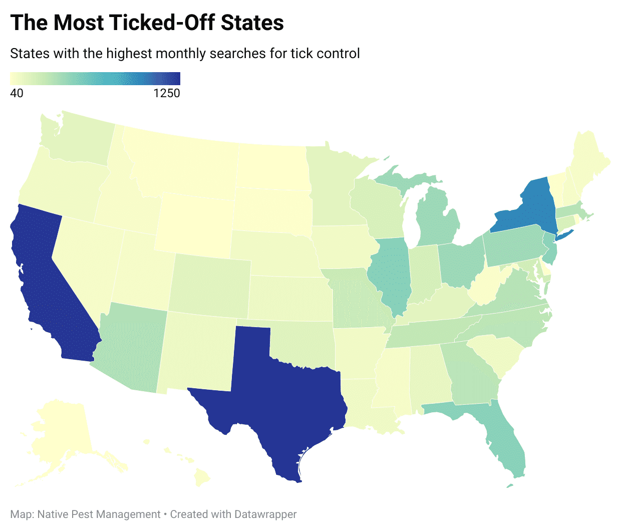 the most ticked-off states