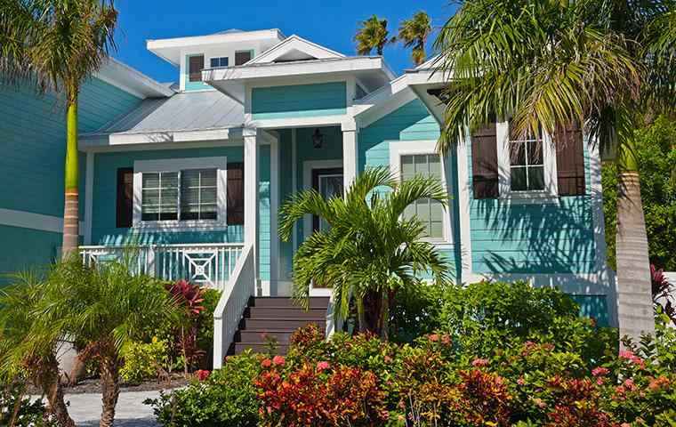 color turquoise house