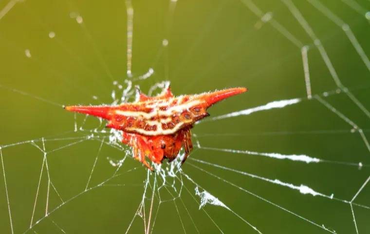 Crab Spider in its web.