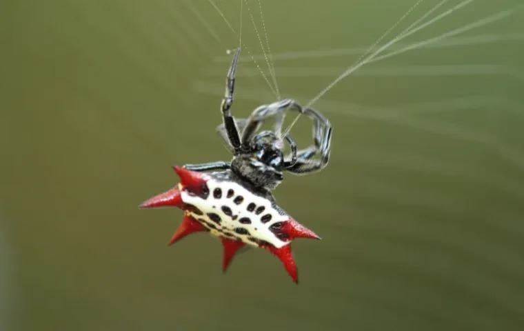 Crab Spider in its web.