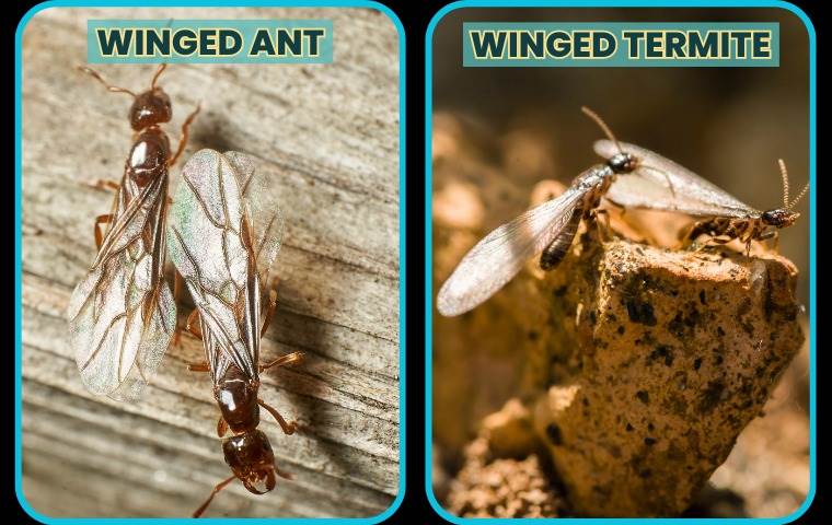 winged ant vs winged termite comparison